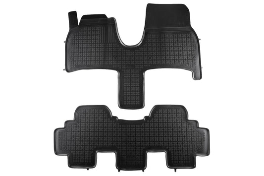 Fußmatte Schwarz Passend Für Citroen C8 (2002-2014) Fiat Ulysse II (2002-2010) Lancia Phedra (2002-2010) Peugeot 807 (2002-2014) Rezaw Plast