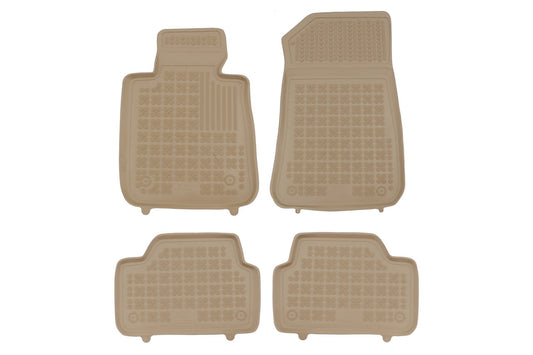 Bodenmatte Gummi Fußmatten Beige für BMW 1er E87 04-11 F20 & LCI 11-19- CarPartsTuning