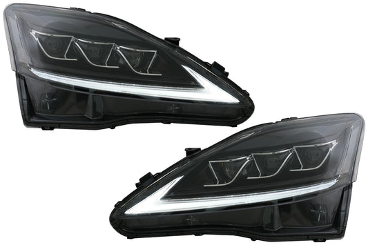 LED DRL Scheinwerfer Dynamisch Blinklicht für LEXUS IS XE20 06-13 Schwarze CarPartsTuning