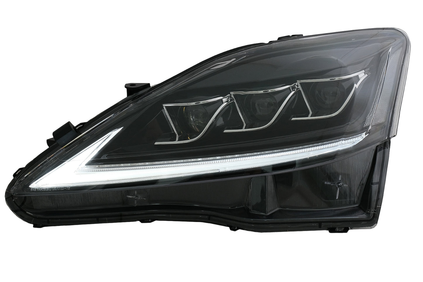 LED DRL Scheinwerfer Dynamisch Blinklicht für LEXUS IS XE20 06-13 Schwarze CarPartsTuning