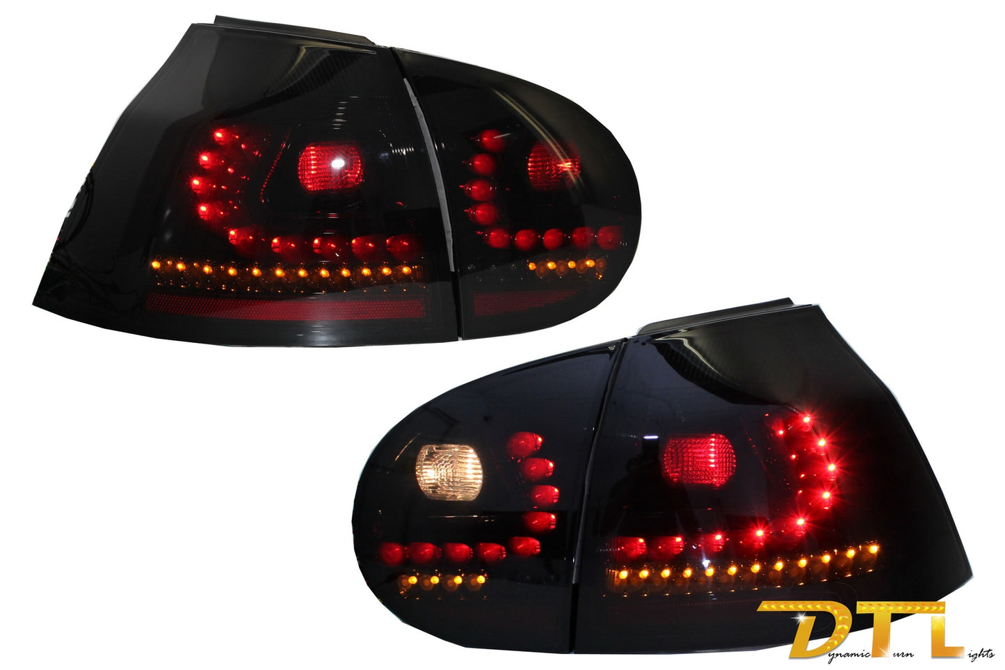 LITEC LED Rückleuchten für VW Golf 5 V 04-09 Dynamisch Sequentiell Licht Drehen CarPartsTuning