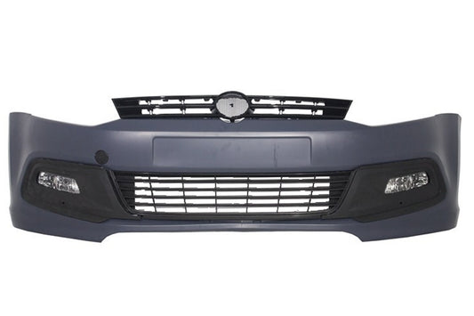 Stoßstange Kühlergrill für VW Polo 6R 03.09.09.17 R-line R20 Look DRL Gitter TFL CarPartsTuning