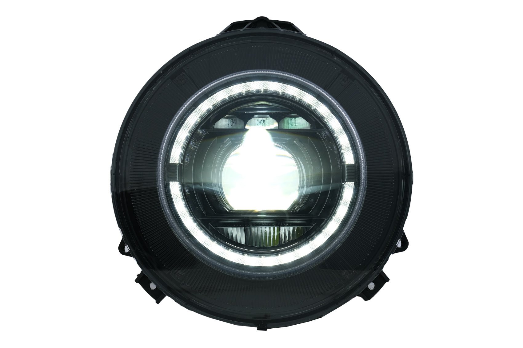 LED Scheinwerfer für Mercedes G-Klasse W463 2007-2017 Schwarz Facelift 2018 Look CarPartsTuning