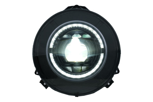 LED Scheinwerfer für Mercedes G-Klasse W463 2007-2017 Schwarz Facelift 2018 Look CarPartsTuning