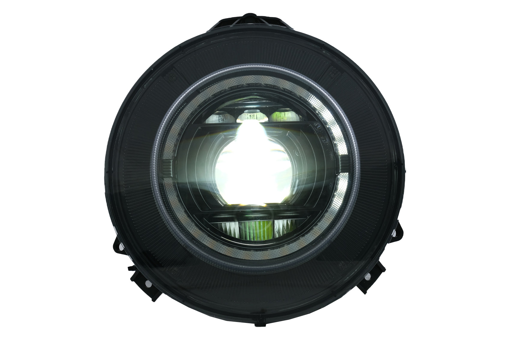 LED Scheinwerfer für Mercedes G-Klasse W463 2007-2017 Schwarz Facelift 2018 Look CarPartsTuning