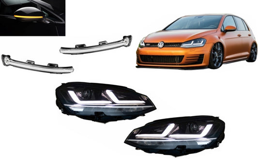 Full LED Scheinwerfer für Volkswagen Golf 7 VII 12-17 Dynamic Mirror Indicators CarPartsTuning