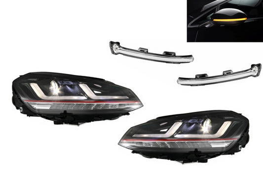 Osram Full LED Scheinwerfer für VW Golf 7 VII 12-17 Dynamic Mirror Indicators CarPartsTuning