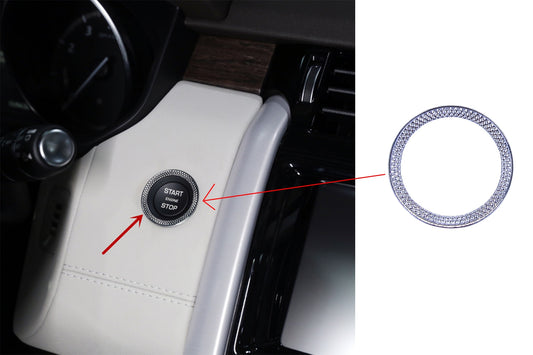Chromring Rahmen Startknopf Passend Für Land Rover Discovery 5 L462 Sport L550 Range Rover Sport L494 Evoque L538 Facelift L405 KITT EU
