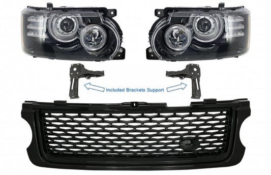 Umwandlung Scheinwerfer Gitter Schwarz für Vogue L322 02-09 Autobiography Look CarPartsTuning