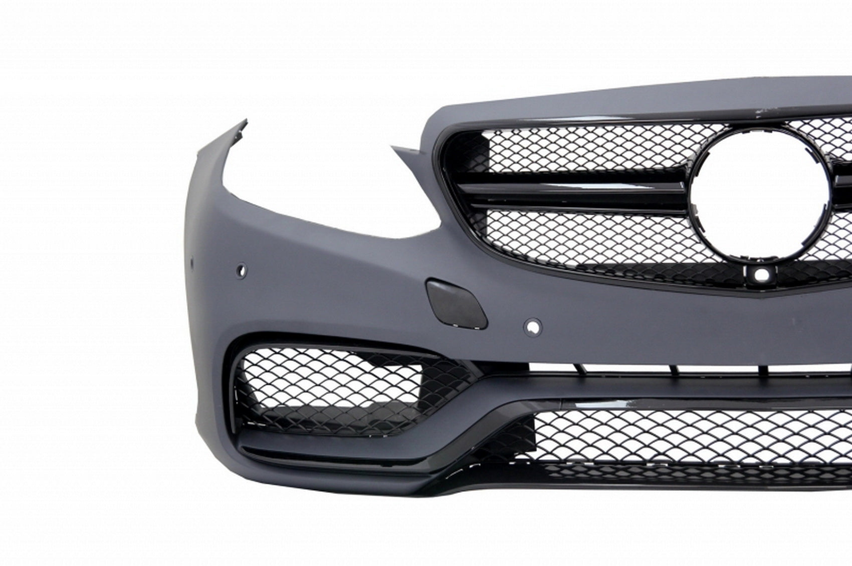 Frontstoßstange für Mercedes W212 S212 Facelift 13-16 E63 Look Glänzend Schwarz CarPartsTuning