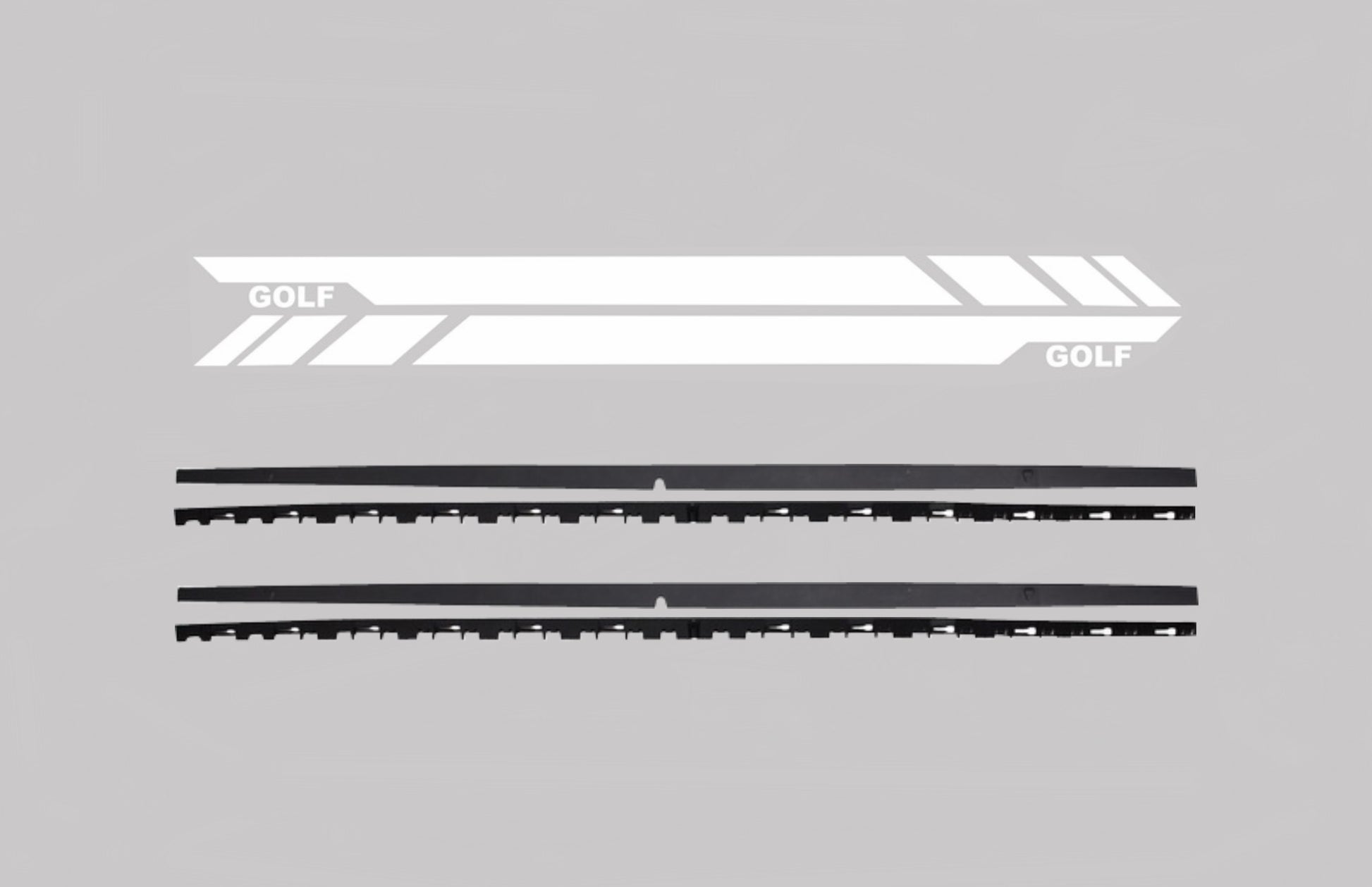 Seitenschweller für VW Golf 7 VII 13-17 GTI Look Seitenaufkleber Aufkleber Vinyl Weiß CarPartsTuning