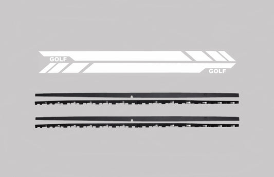 Seitenschweller für VW Golf 7 VII 13-17 GTI Look Seitenaufkleber Aufkleber Vinyl Weiß CarPartsTuning