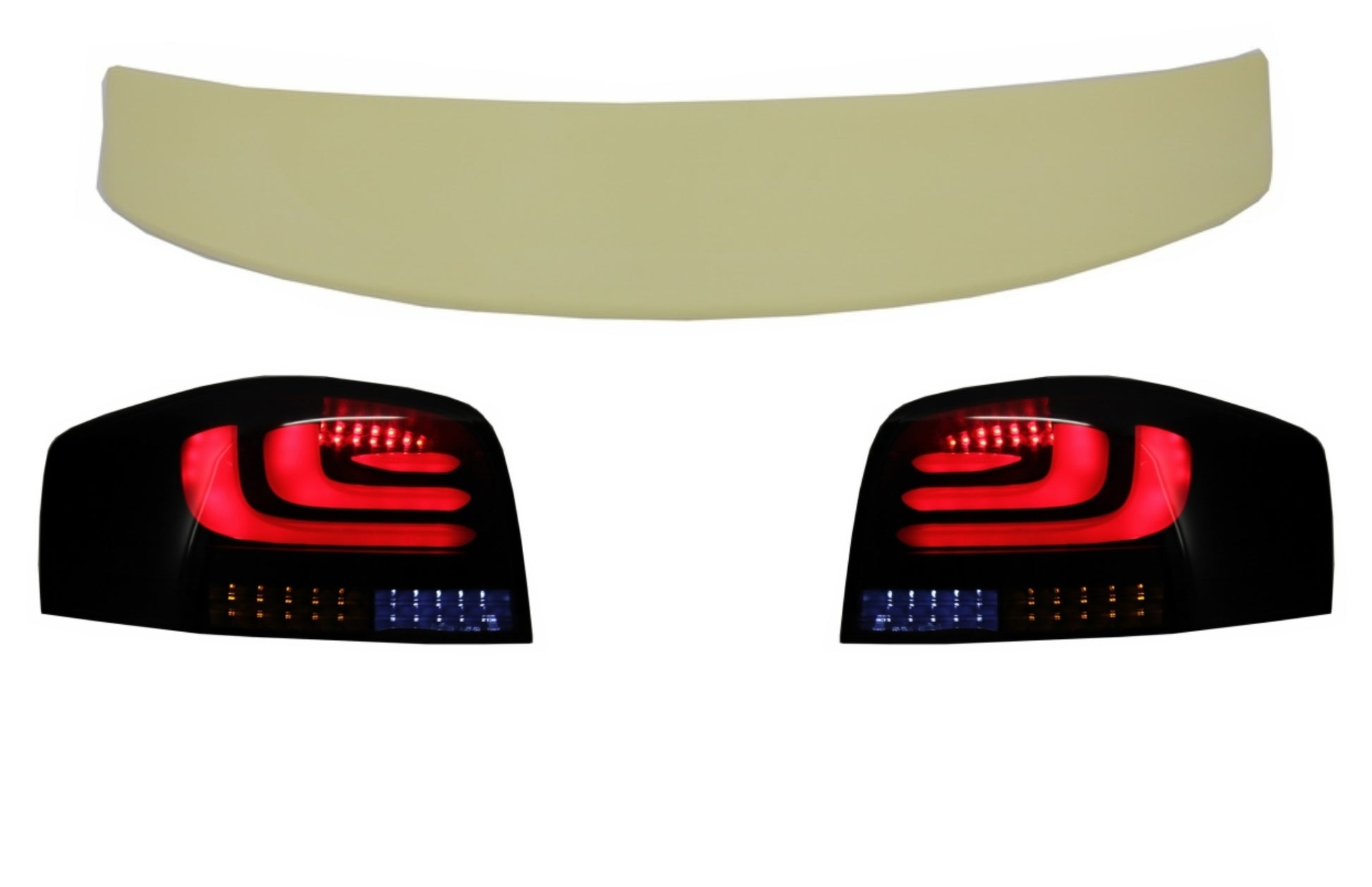 Dachspoiler für AUDI A3 8P Schrägheck 03-08 LED Heckleuchten Dynamic RS 3 Doors- CarPartsTuning