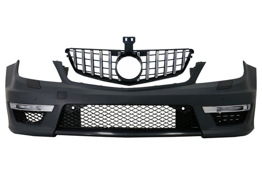 Stoßstange für Mercedes W204 12+ C63 Facelift Look Kühlergrill GT-R Look CarPartsTuning