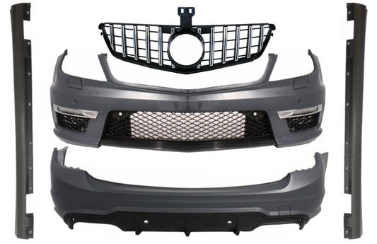 BodyKit für Mercedes C-Klasse W204 Facelift C63 S204 Kombi Stoßstange Grill GT-R CarPartsTuning