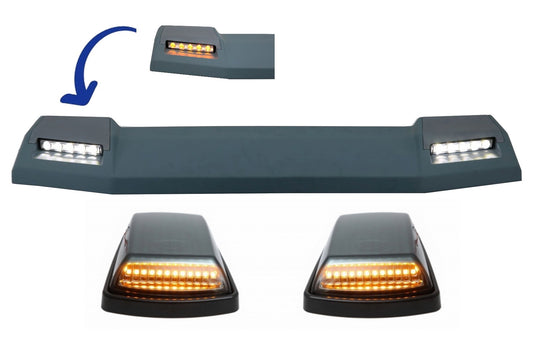 Dachspoiler Drehlichter für Mercedes G W463 89-17 6X6 LED Flowing CarPartsTuning