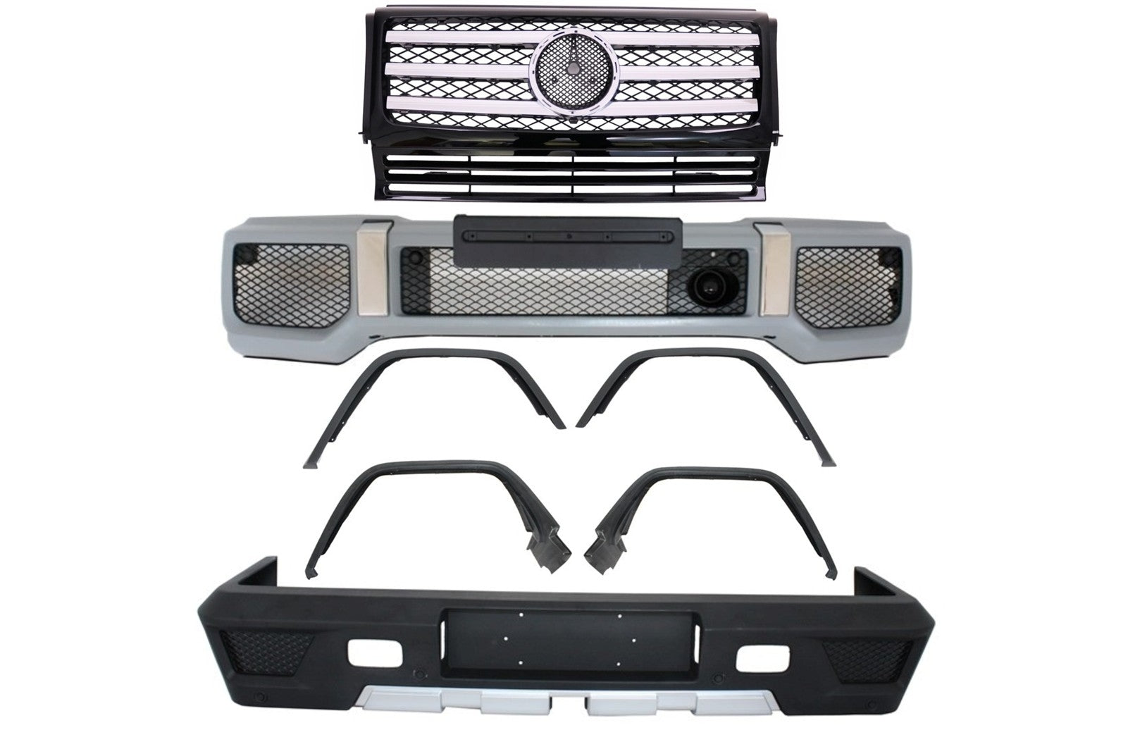BodyKit für MERCEDES G W463 89-17 G63/65 Stoßstange Kotflügel Kühlergrill CarPartsTuning