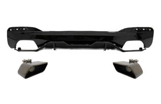 Diffusor für BMW 5 G30 G31 Limo Touring 17+ M Performance Auspuffspitzen CarPartsTuning