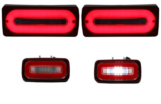Full LED Rücklichter Light Bar Scheinwerfer für Mercedes G W463 89-15 Dynamic CarPartsTuning