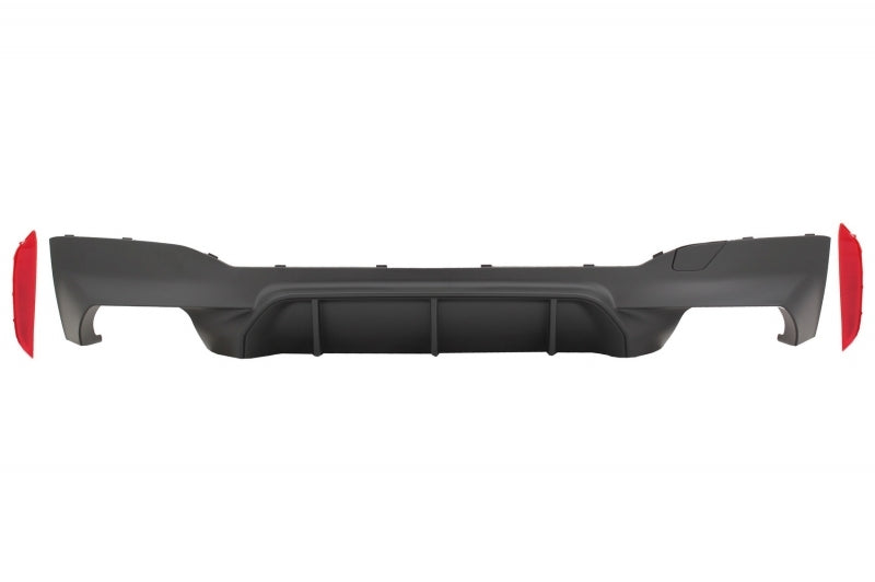 M-Tech Stoßstange Diffusor Matt Schwarz für BMW 5 G30 G31 M5 17+ Auspuff Endohre CarPartsTuning