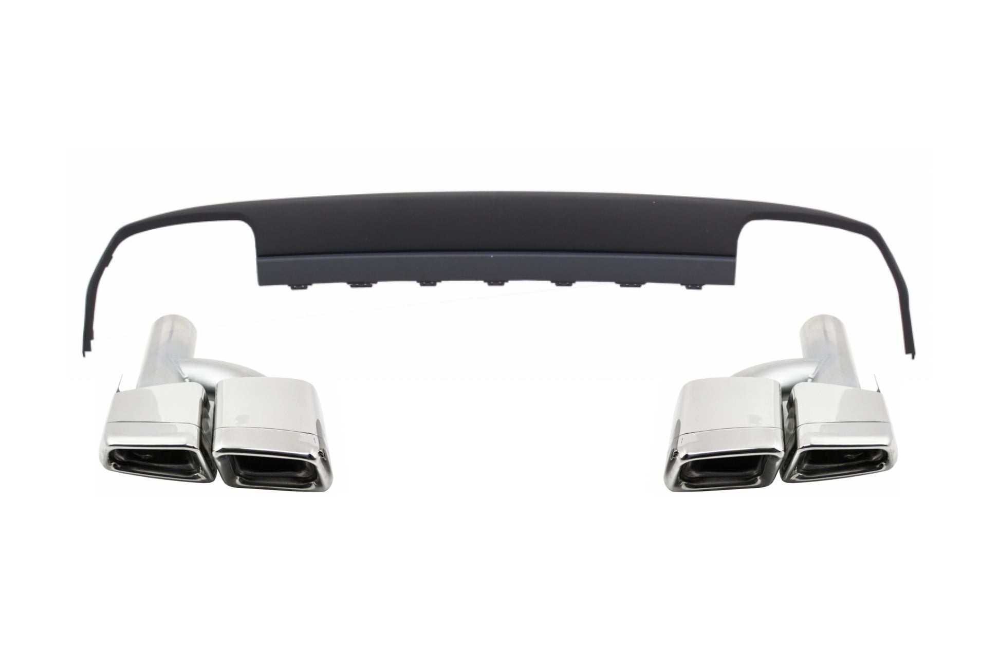 Nur AMG Stoßstangen Luftverteiler für Mercedes W212 09-13 E63 Look Endrohre CarPartsTuning