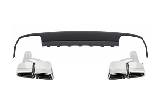 Nur AMG Stoßstangen Luftverteiler für Mercedes W212 09-13 E63 Look Endrohre CarPartsTuning