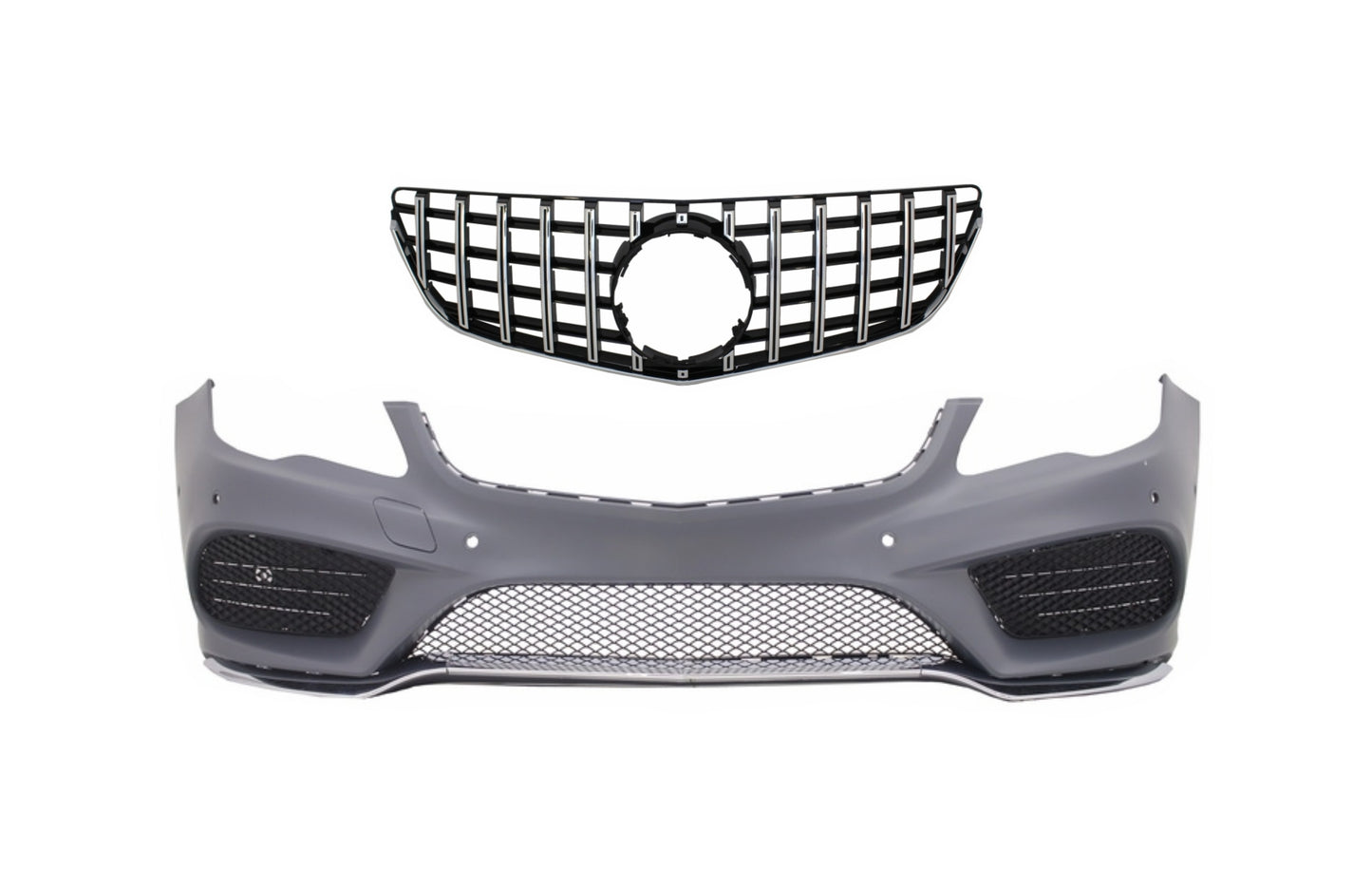 Stoßstange für Mercedes Coupe Cabrio A207 C207 Facelift 13+ Gitter Sport Look CarPartsTuning