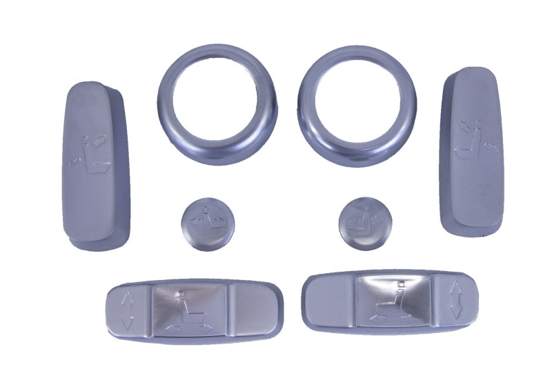 Sitzverstellung Chrom Rahmen Zierring für Discovery 5 L462 Sport L550 L494 CarPartsTuning