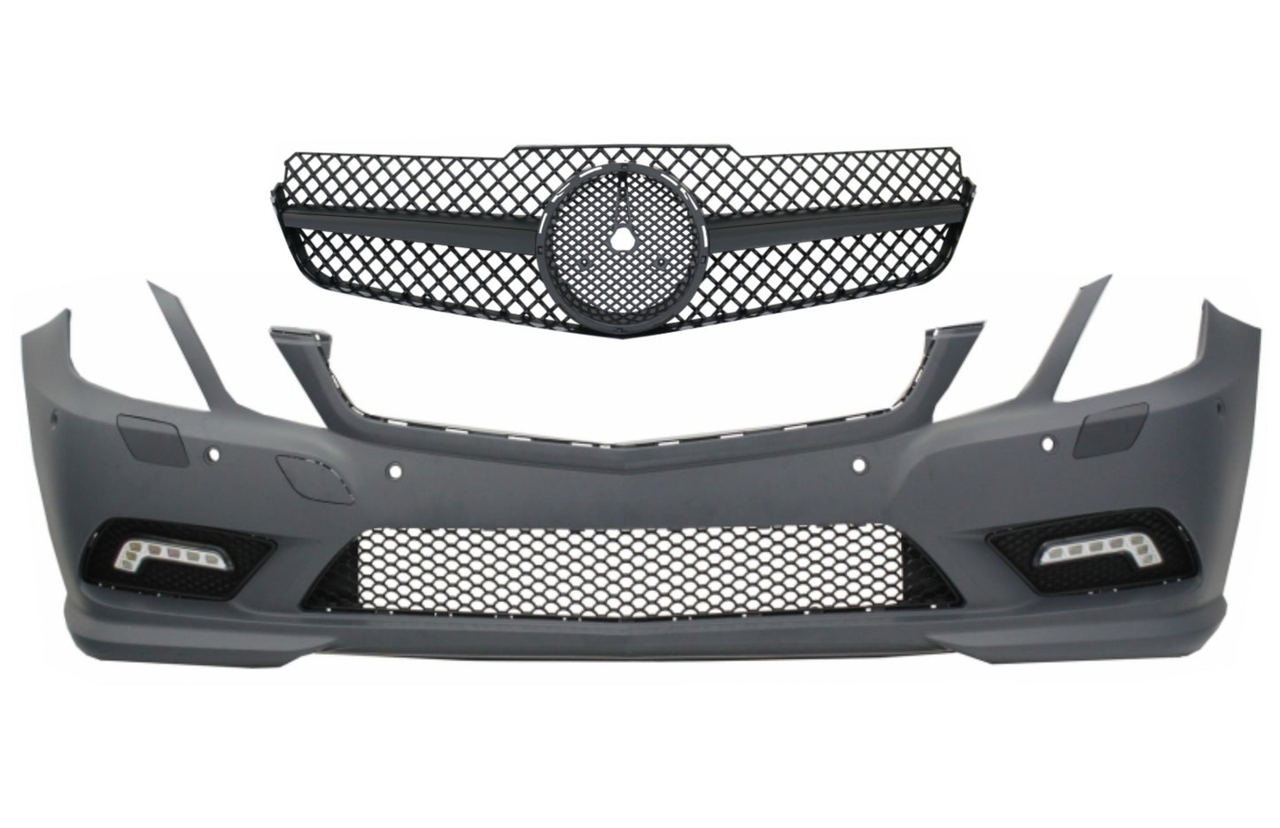 Stoßstangen-LED DRL & Gitter für Mercedes E-Klasse C207 W207 A207 2009-2012 Sport Line Look CarPartsTuning