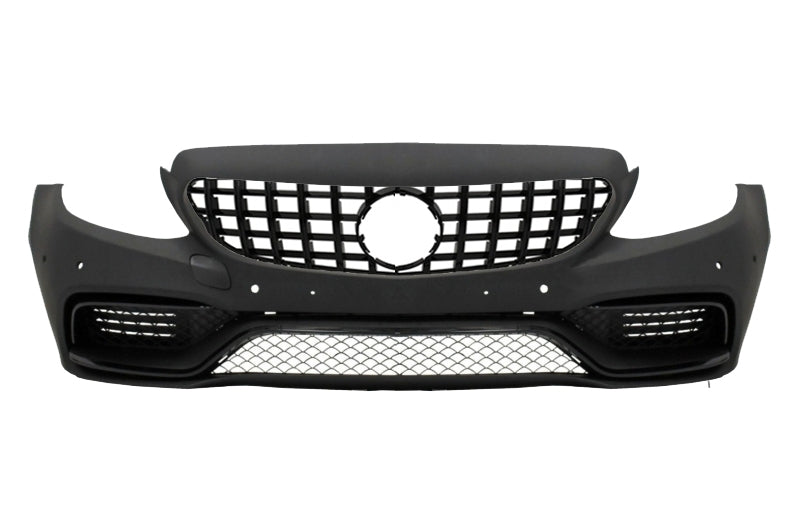 Stoßfänger für Mercedes C W205 S205 14+ Gitter T-Modell Coupe Cabriolet C63 Look CarPartsTuning