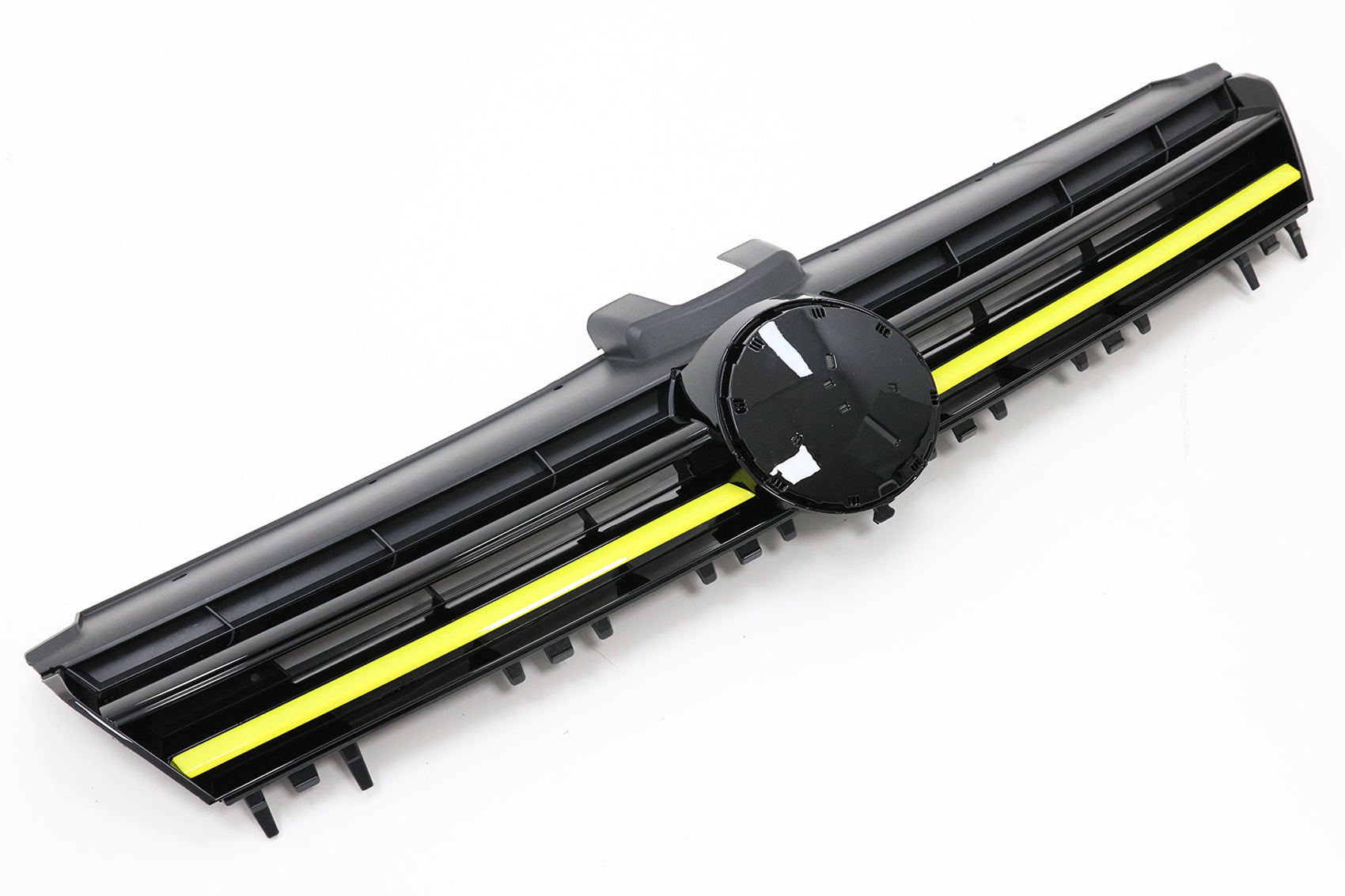 Kit für VW Golf 7 VII 5G 13-17 Stoßstange Gitter Diffusor Seitenschweller Gelb CarPartsTuning