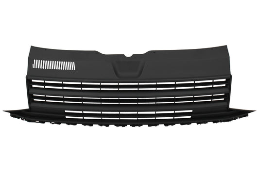Abzeichenloser Kühlergrill vorne für VW T6 Bus Transporter 15-19 Mattschwarz CarPartsTuning
