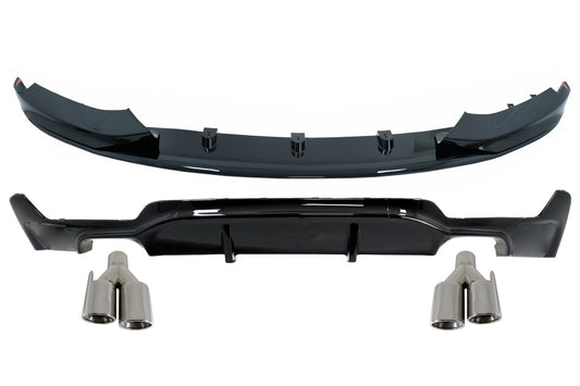 Spoilerlippe für BMW F32 F33 F36 Coupe 13-03.19 Auspuffspitzen Heckdiffusor CarPartsTuning