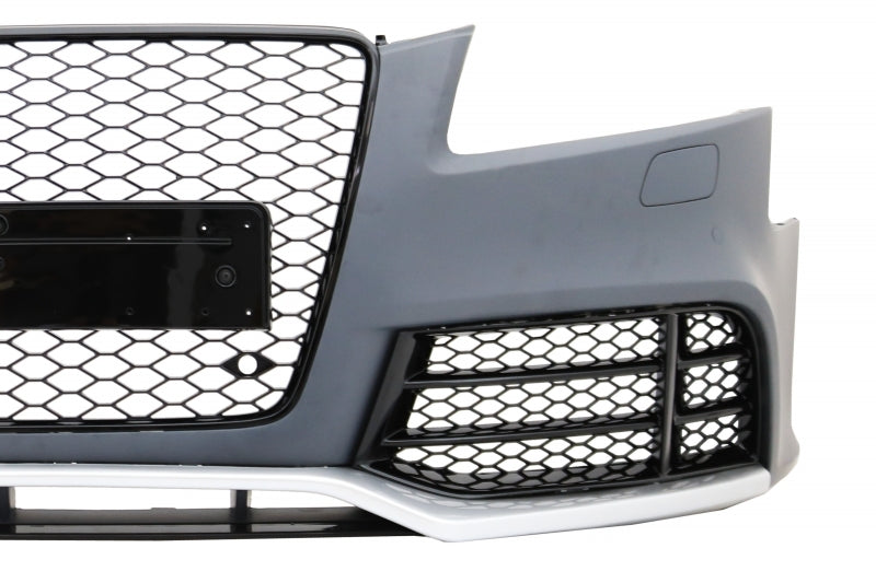 Stoßstange für AUDI A5 8T Pre Facelift 07-11 Spoiler Lippe RS5 Look Kohlenstoff CarPartsTuning