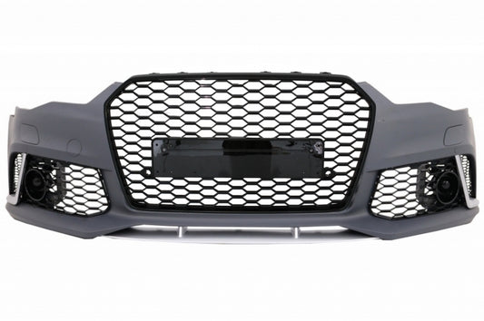 Vordere Stoßstange für Audi A6 C7 4G Facelift 11-14 RS6 Look Diffusor Auspuff CarPartsTuning