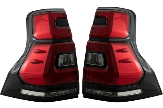 Rücklichter LED für Toyota Land Cruiser FJ150 Prado 10-18 Lichtleiste 18+ Look CarPartsTuning