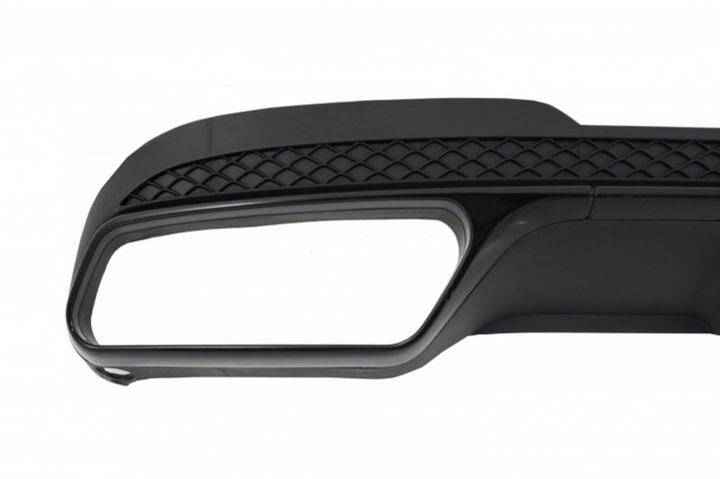 Endrohre Luftverteiler Schwarz für Mercedes W212 S212 MOPF 13-16 nur Sport Pack CarPartsTuning