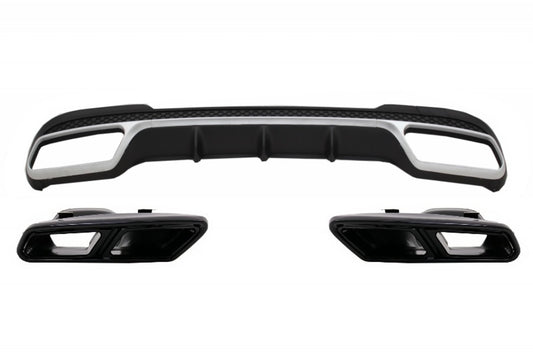 Diffusor Endrohre für MERCEDES W212 S212 MOPF 13-16 nur Sport Paket CarPartsTuning