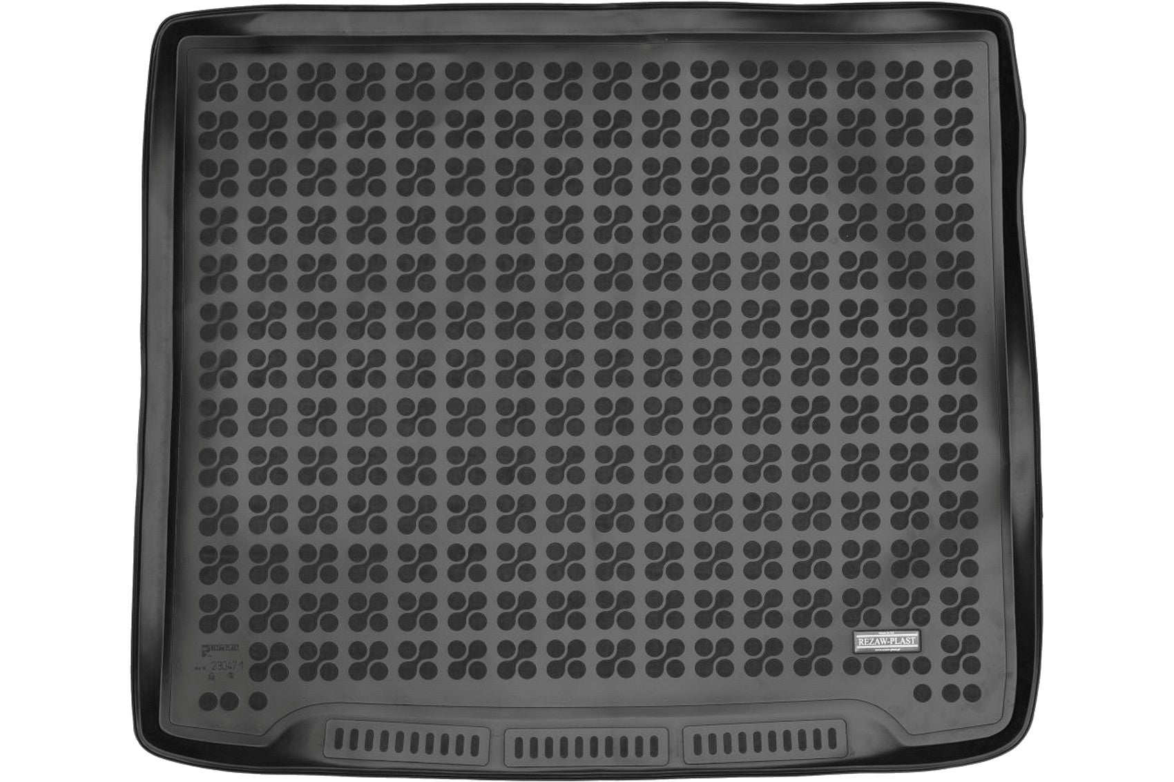 Gummi-Kofferraummatte Schwarz Passend Für Ford Focus Mk4 Kombi (2018) Mit Einem Reserverad In Unregelmäßiger Größe Rezaw Plast