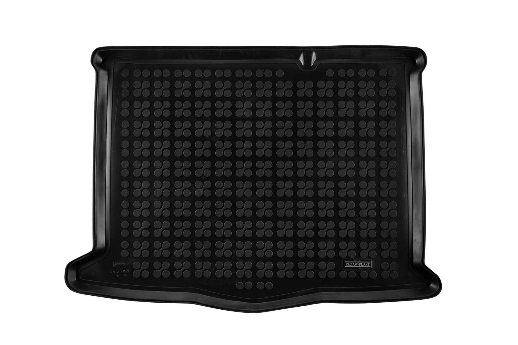 Gummi-Kofferraummatte Schwarz Passend Für Ford Focus IV Hatchback (2018-Up) Version Mit Einem Reserverad In Unregelmäßiger Größe Rezaw Plast