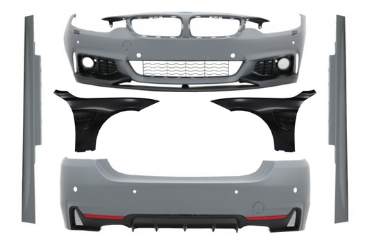 Kit fr BMW 4 F32 F33 F36 2013-2016 Coupe Cabrio Ohne Nebelscheinwerfer Kotflgel CarPartsTuning