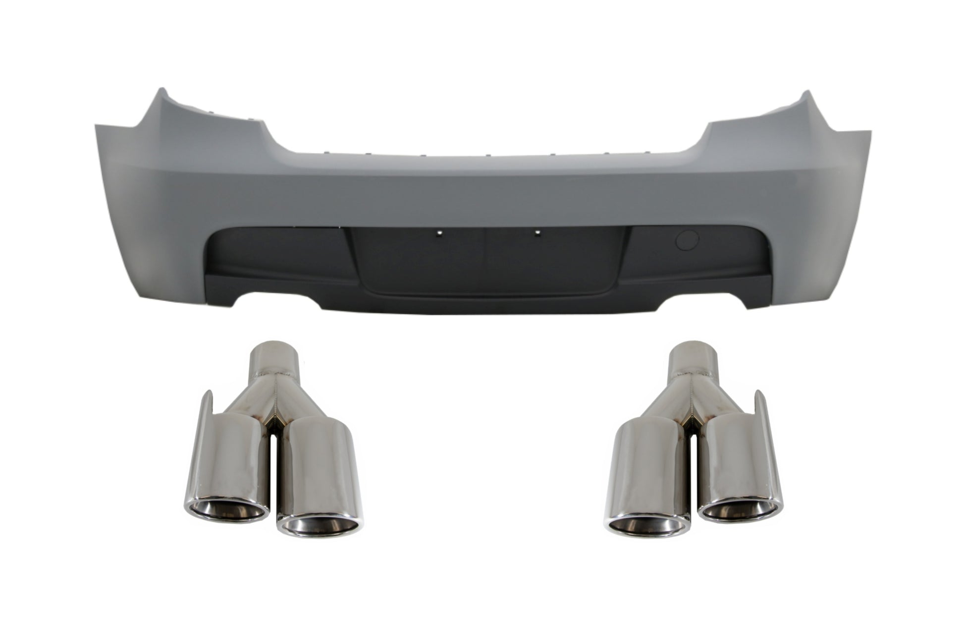 Stoßstange Ohne PDC für BMW E81 E87 2004-2011 M Technik Look Auspuffspitzen Quad CarPartsTuning