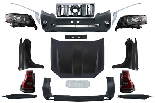 Facelift Umwandlung Kit für Toyota Land Cruiser Prado FJ150 Retrofit 10+ bis 18+ CarPartsTuning