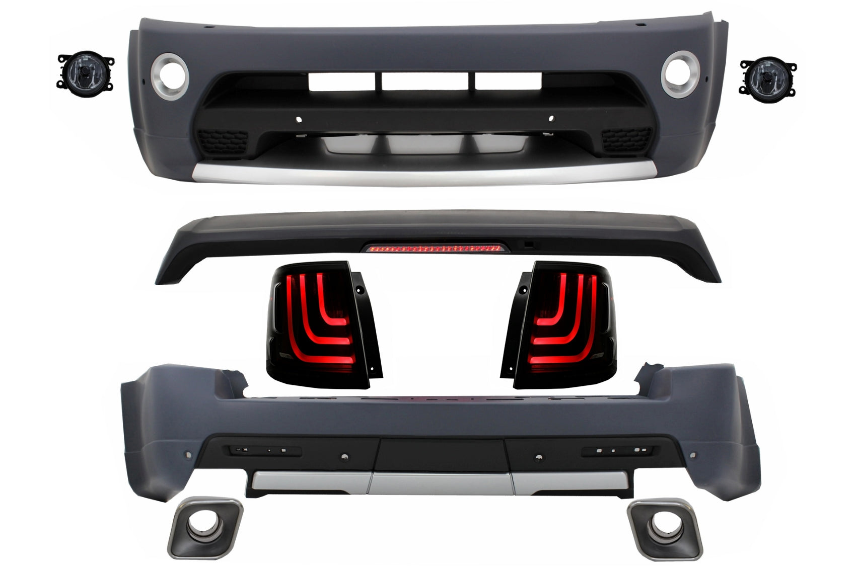 Body Kit Dla Land Range Rover Sport L320 Facelift 09-13 Dym Tylne światła Glohh CarPartsTuning