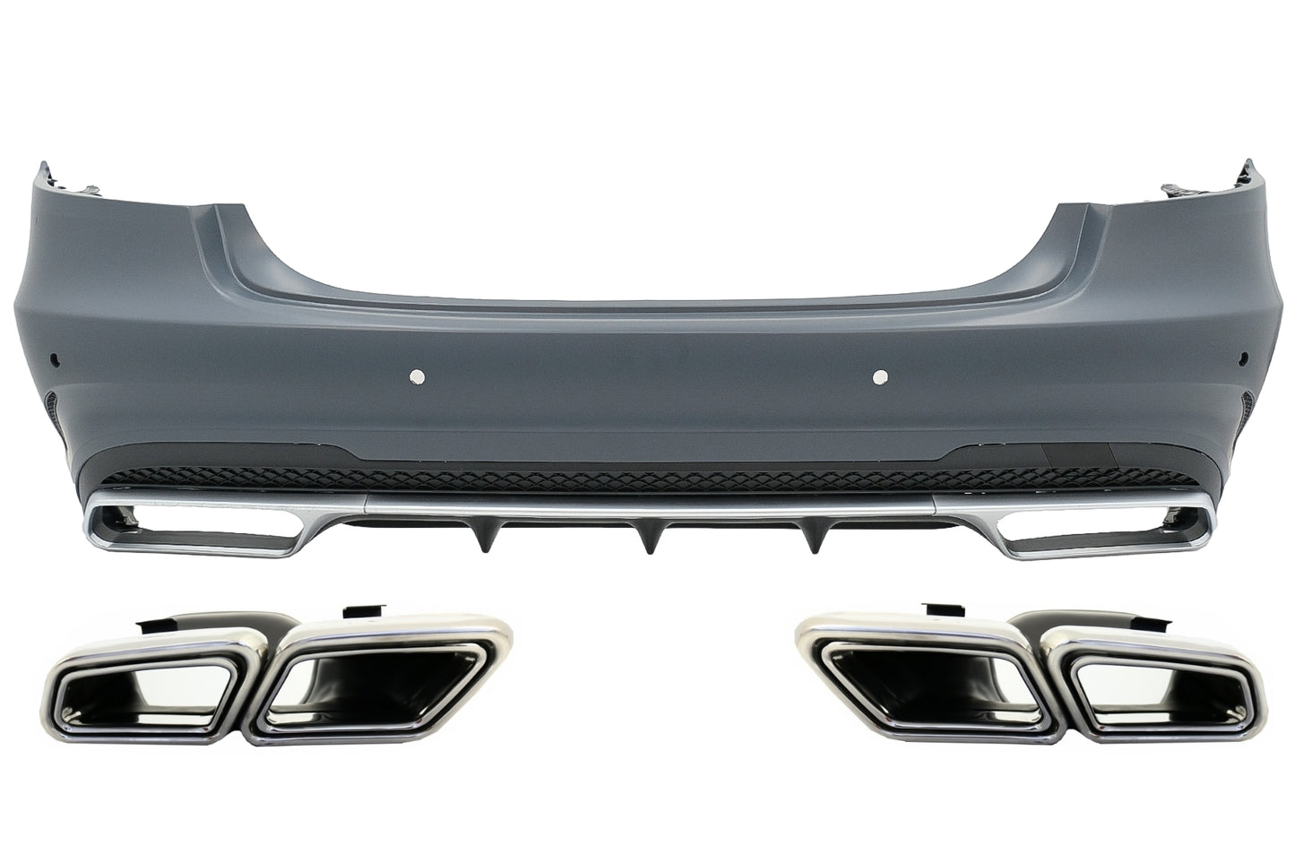 Heckstoßstange für Mercedes E-Klasse W212 Facelift 13-16 Auspuffspitzen CarPartsTuning