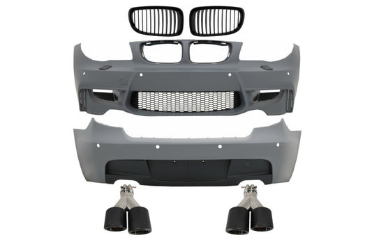 Bodykit für BMW 1er E81 E87 04-11 M-Technik Sport Look Auspuffblenden Carbon PDC CarPartsTuning