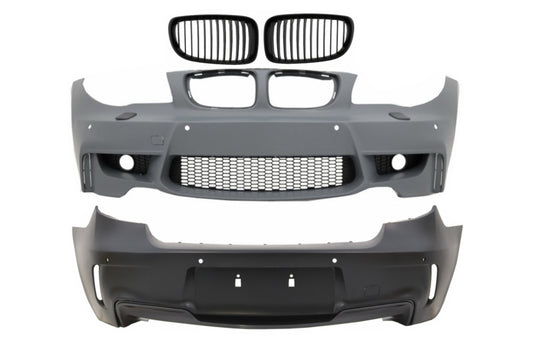 Bodykit für BMW 1er E81 E87 Schrägheck 2004-2011 1M Look mit PDC und Gitter CarPartsTuning