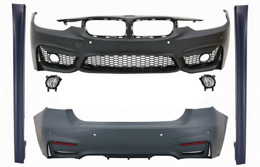 BodyKit für BMW 3er F30 11-15 F30 LCI 16+ Stoßstange Gitter NBL M3 Sport Look CarPartsTuning
