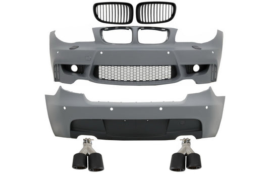 Body Kit für BMW 1er E81 E87 2004-2011 M Look PDC & Auspuffspitzen Kohlefaser CarPartsTuning
