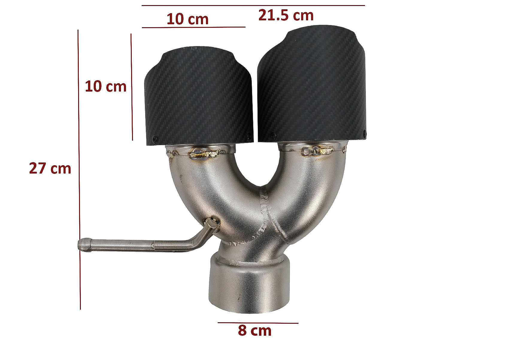 Kohlefaser-Endschalldämpfer, Passend Für Land Rover, Range Rover Und Geländewagen, Mattes Finish, Einlass 8 Cm KITT Professional Exhaust Systems